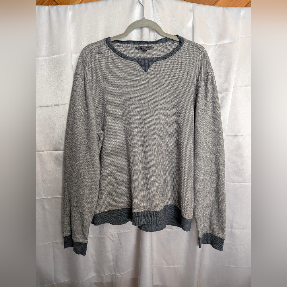 John Varvatos Gray Crewneck Sweater